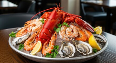 fresh shrimp on a plate