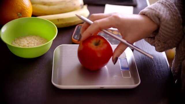 Food Portion Control and Calorie Counting. Healthy Eating Habits and Weight Management. Diet Plan