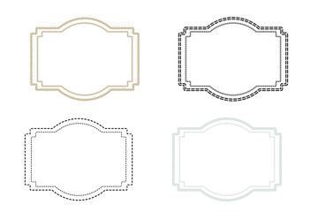 Elegant Frames Collection, Decorative Borders, Vintage Flourishes, Ornate Design Elements For Projects