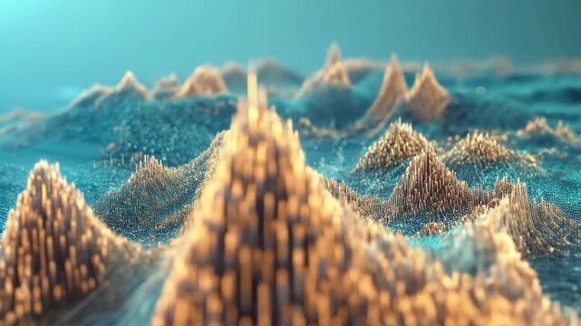 Exploring global technology advancements through intricate digital landscapes, 3D Earth Connections Global Technology Woldwide Digital Networkfrom Tokyo,Japan