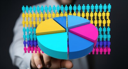 Customer Segmentation Analysis with Pie Chart and Demographic Data