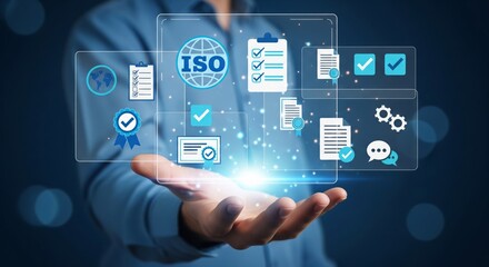 ISO Certification and Quality Management Concept