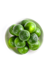 Fresh Hainan Kumquats Studio Still Life with Water Droplets