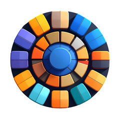 Obraz premium Abstract colorful geometric circular design