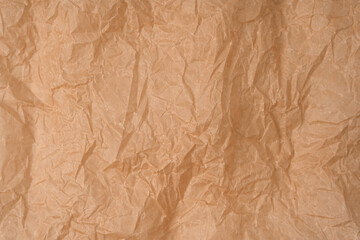 Fototapeta premium Crumpled paper as background. Top view.