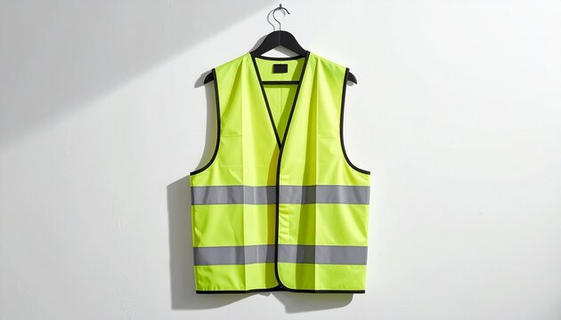 Chaleco reflectante de seguridad en estilo minimalista