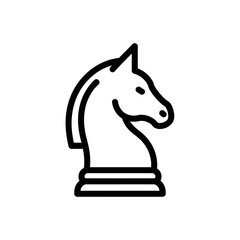 Simple Witch Hat Outline Icon - Halloween Magic Vector Illustration