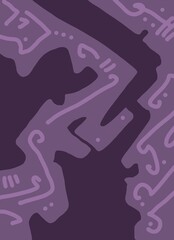 Abstract image for printing. Picture for modern interiors. The picture is painted by hand on a tablet. © neurostructure