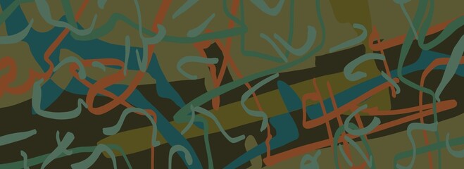 Abstract image for printing. Picture for modern interiors. The picture is painted by hand on a tablet. © neurostructure