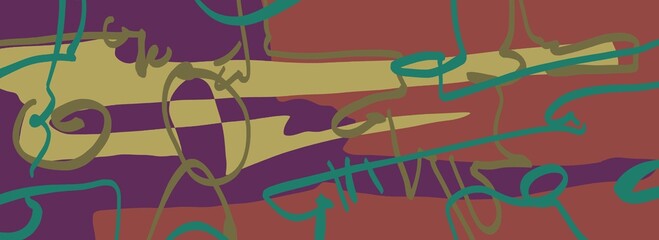 Abstract image for printing. Picture for modern interiors. The picture is painted by hand on a tablet. © neurostructure