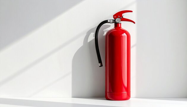 Extintor de incendios en estilo minimalista