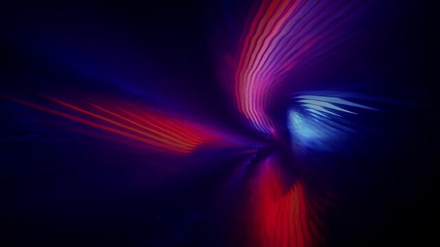 Abstract Hyperspace Jump Light Speed Wormhole. This dynamic design represents speed, time travel, technology, and cyberspace travel. 3D render seamless loop animation