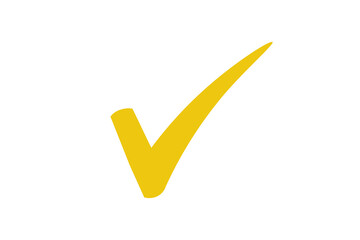 yellow check mark icon approval confirmation success verified symbol png transparent background © Photix Studio