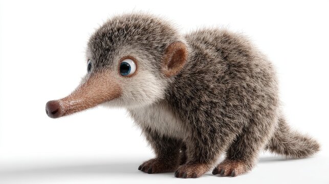 ultra realistic 3D baby anteater