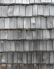 shingled roof, background of wooden shingles, tiles