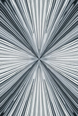 Obraz premium A digital art illustration features a blue metal fractal burst design with motion lines and light rays creating a star explosion pattern for an abstract space wallpaper