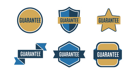Obraz premium Guarantee Badge color vector illustration