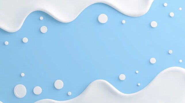 Elegant playful background with spilled milk metaphor for Don't Cry Over Spilled Milk Day, with space for text. 