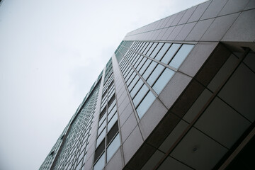 Fototapeta premium Modern High-Rise Building with Glass Facade - Beijing Wangfujing