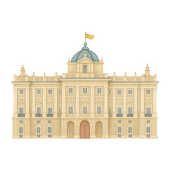 Obraz premium PNG Elegant historic palace illustration