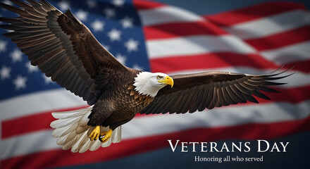 Naklejka premium Flag day and veterans day symbolism
