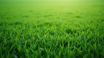 Obraz premium Closeup green grass striped texture like professional sports field background