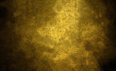 Golden grunge metallic textured wall background surface