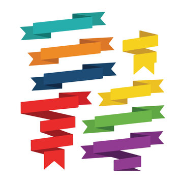 Colorful Ribbon Banners
