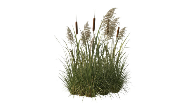 Clump of reeds and cattails