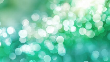 Obraz premium Green bokeh lights background