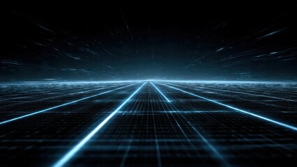 Sci-Fi Grid Landscape