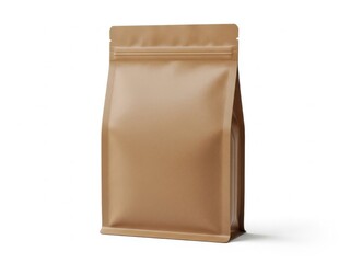 Eco-friendly stand-up pouch packaging for organic or specialty food products in brown color