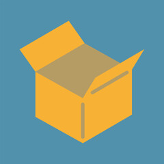 ダンボールのカラーアイコン