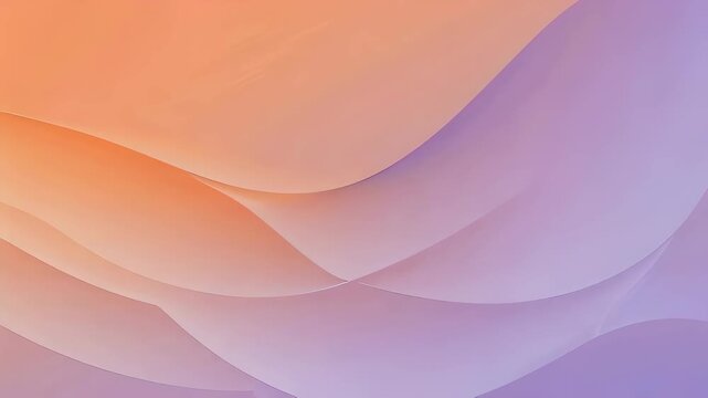 Gentle orange and purple gradient abstract background with flowing wave lines across frame