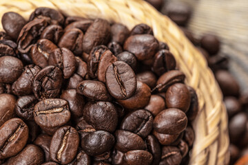 Fototapeta premium GRANOS DE CAFÉ