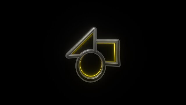 American Highschool Style Icon Glow Logo Reveal