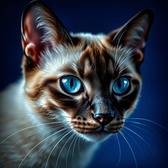 cat with blue eyes