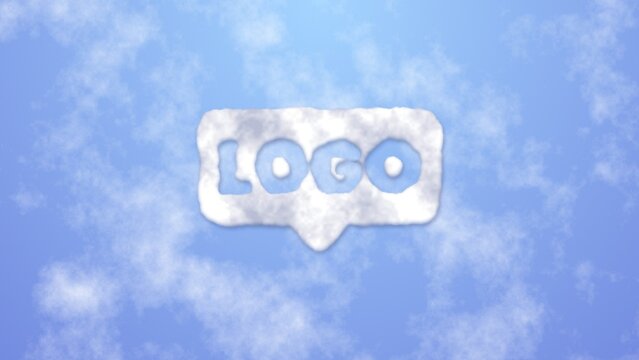 Cloudy Fog Icon Clouds Sky Logo Reveal
