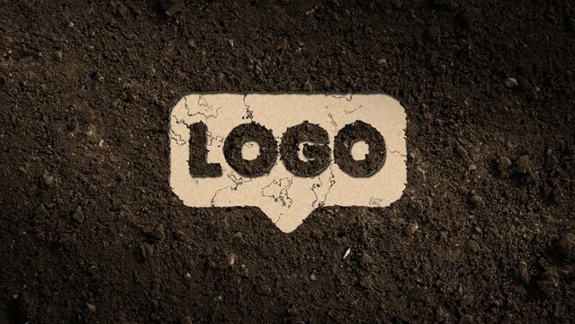 Dirt Icon Imprint Ground Grunge Logo Reveal