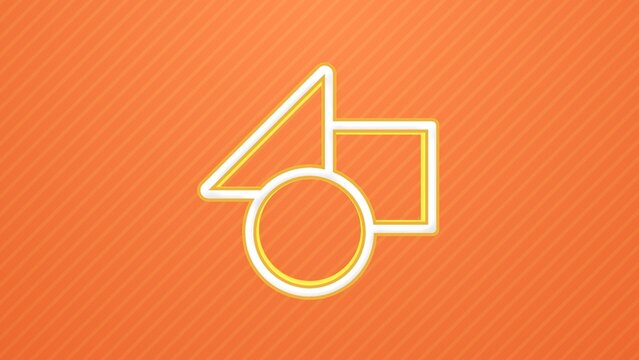 Flashy Lines Cartoon Icon Bounce Logo Reveal