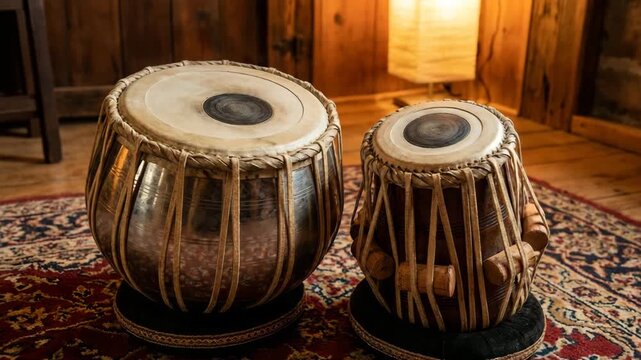 indian handcrafted tabla drums for music 