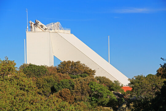 McMath-Pierce Solar Telescope at the NSF Kitt Peak National Observatory in the Sonoran Desert, near Tucson, Arizona, USA on I&rsquo;oligam Du&rsquo;ag or Manzanita Bush Mountain in the Quinlan Mountain range with