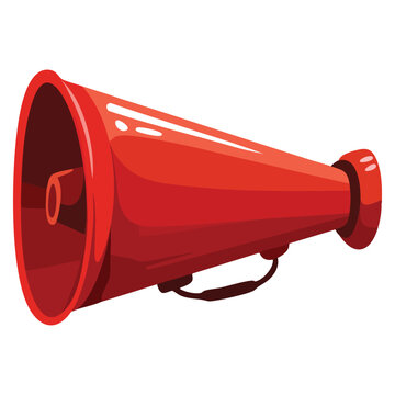 Isolated cone megaphone speaker vector illustration designed for marketing promotion announcements communication equipment and public message themed artwork
