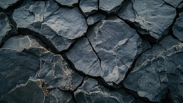 Natural patterns on rough rock surface.