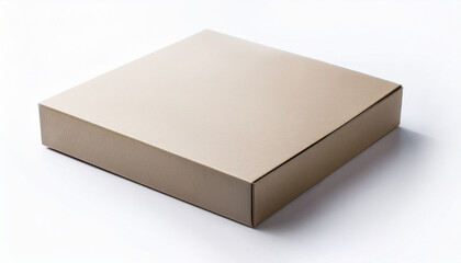 Naklejka premium Package Box Illustration Mockup Template Isolated On White