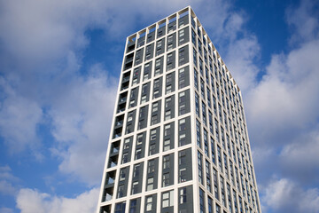 Obraz premium Modern high rise student flats in Glasgow