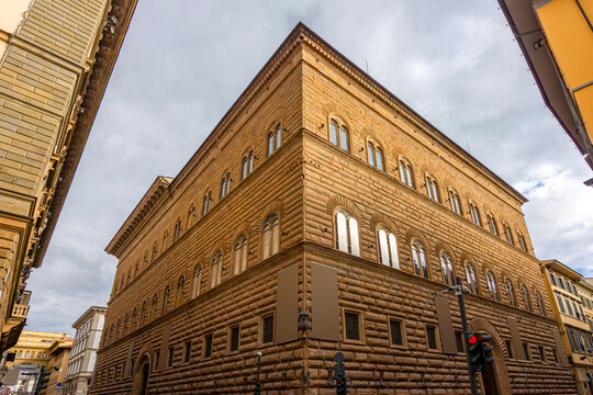Palazzo Strozzi palace in Florence, Italy
