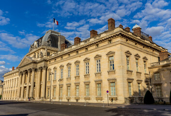 Fototapeta premium The building of the former Military School in Paris, France