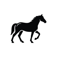 horse silhouette vector illustration