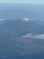 mount fuji in japan空から見た富士山　